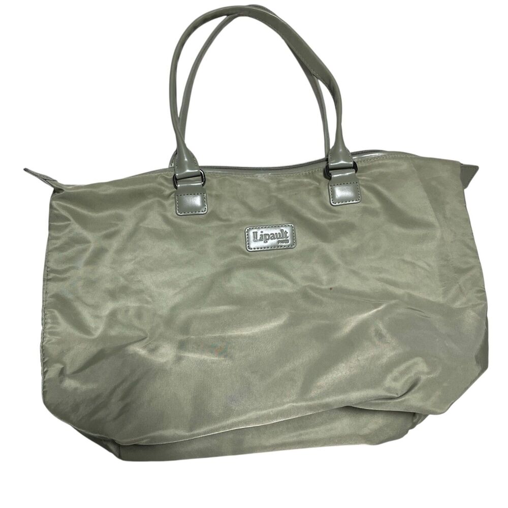 Lipault Paris Light Green Bag Carry‎ On Tote Bag (slight staining)